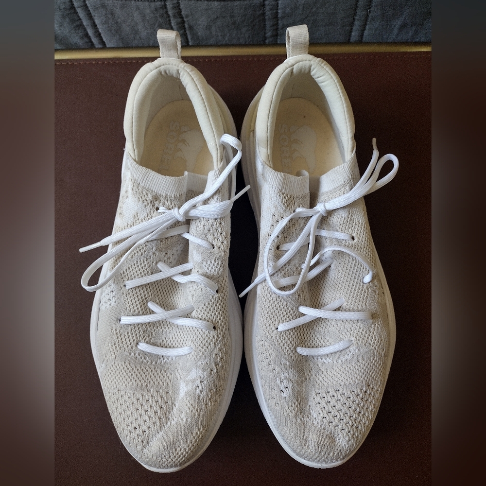 Sorel Cream Explorer Blitz Stride Lace Sneakers Size 10.5 - Picture 3 of 9